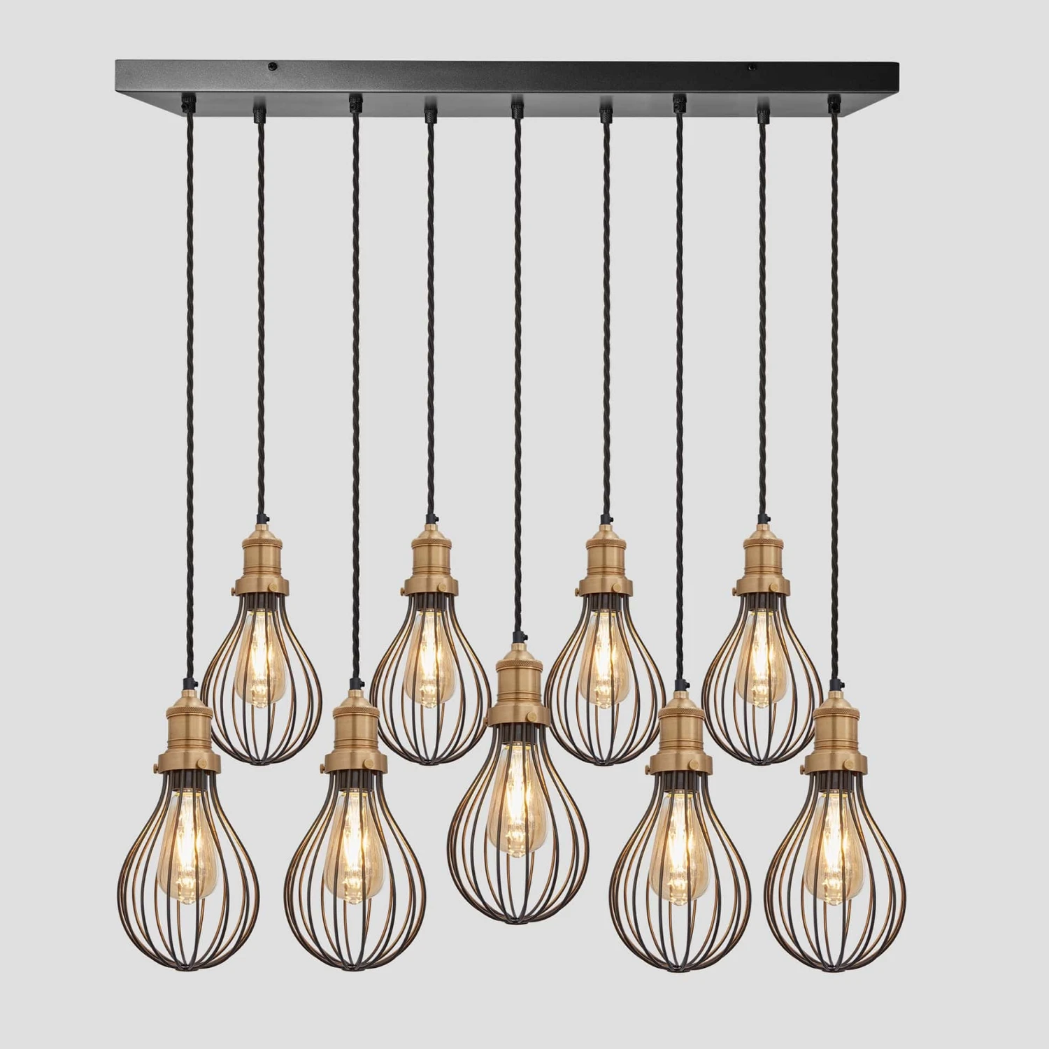 Brooklyn Balloon Cage 9 Wire Cluster Lights - 6 Inch - Pewter 1 Brooklyn Balloon Cage 9 Wire Cluster Lights - 6 Inch - Pewter