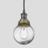 Brooklyn Outdoor & Bathroom Globe Pendant Light - Pewter