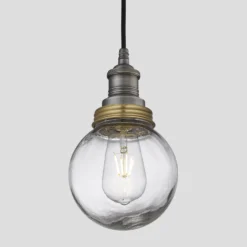 Brooklyn Outdoor & Bathroom Globe Pendant Light - Pewter
