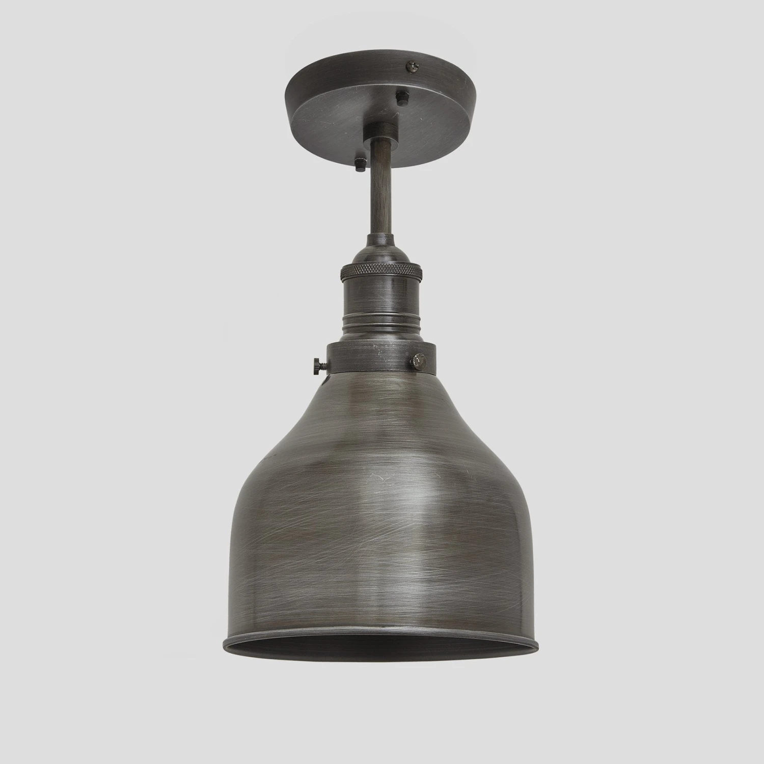Brooklyn Cone Flush Mount - 7 Inch - Pewter 2 Brooklyn Cone Flush Mount - 7 Inch - Pewter - Image 2