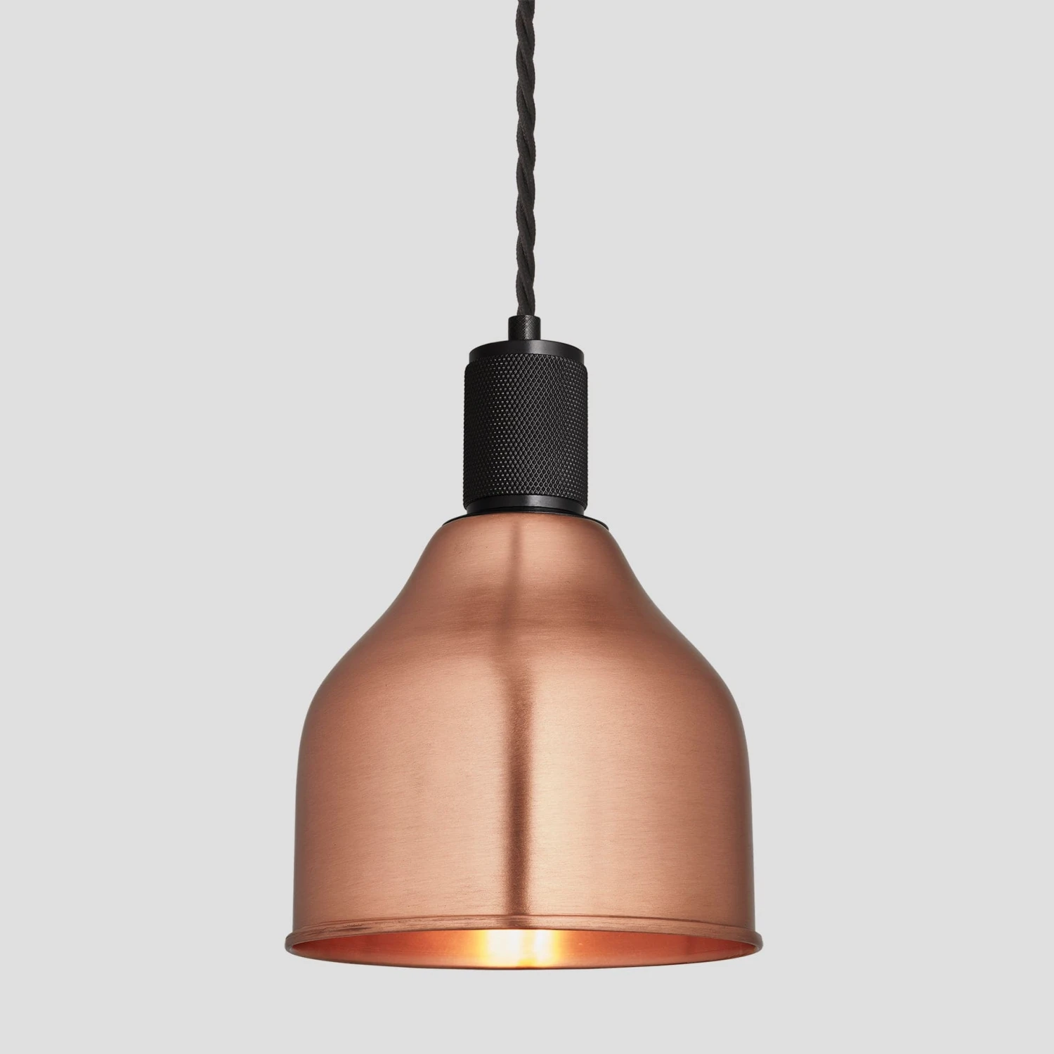 Knurled Cone Pendant Light - 7 Inch - Copper 1 Knurled Cone Pendant Light - 7 Inch - Copper
