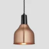 Sleek Cone Pendant - 7 Inch - Copper