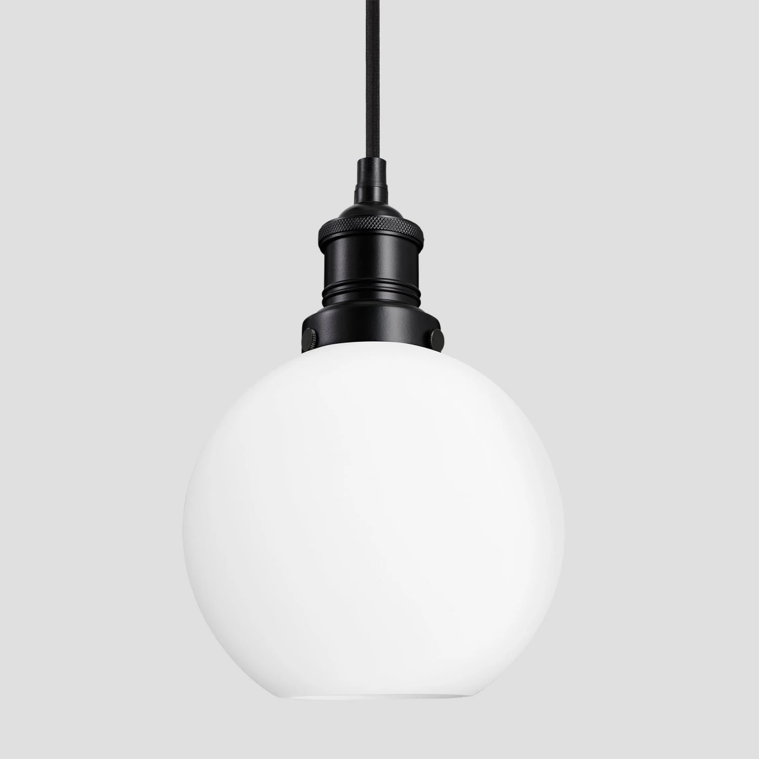 Brooklyn Opal Glass Globe Pendant Light - 7 Inch 4 Brooklyn Opal Glass Globe Pendant Light - 7 Inch - Image 4