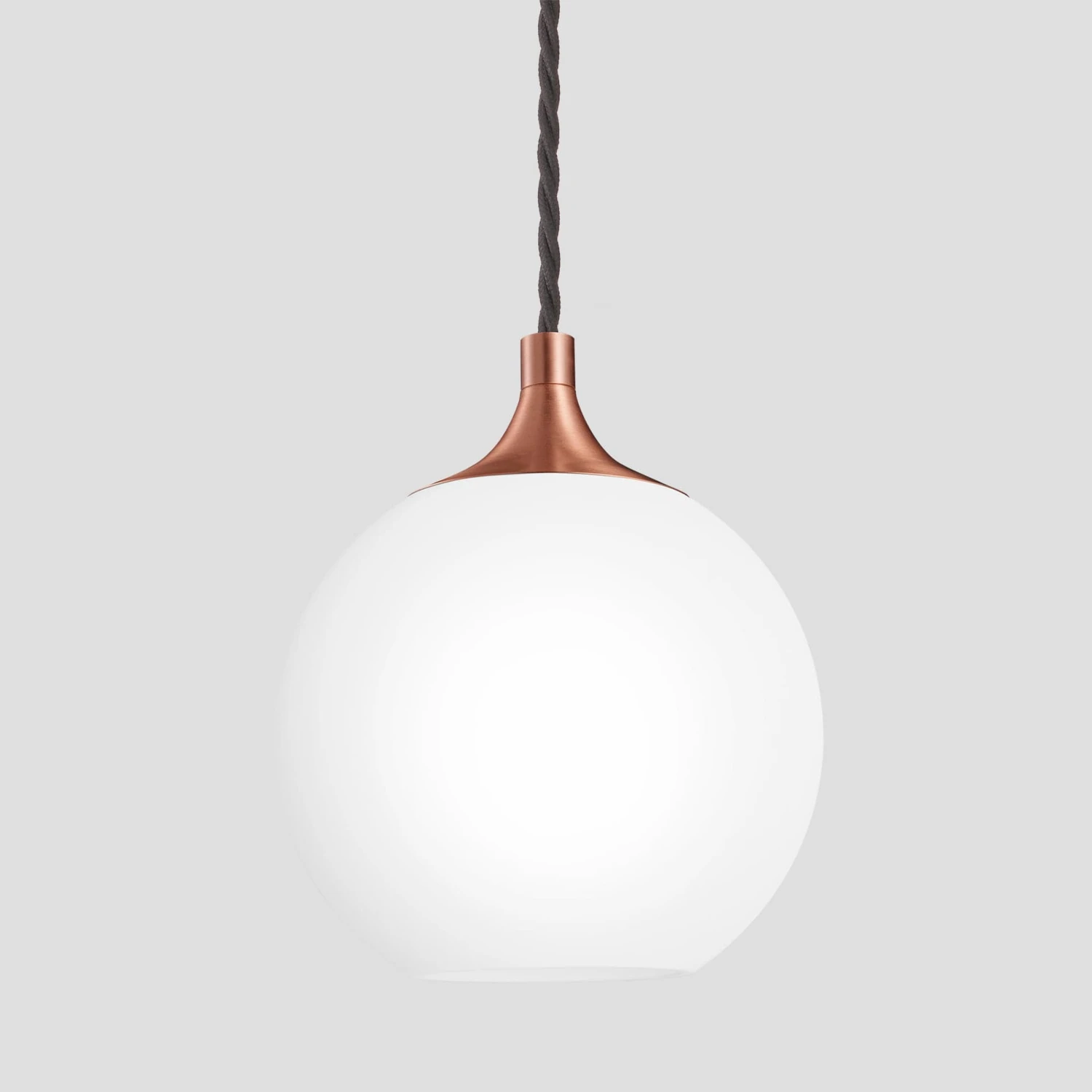 Chelsea Opal Glass Globe Pendant Light - 7 Inch - White 2 Chelsea Opal Glass Globe Pendant Light - 7 Inch - White - Image 2