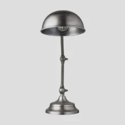 Brooklyn Pharmacy Adjustable Dome Table Lamp - 7 Inch - Gunmetal -Industville Shop 7 Inch TableLamp Gunmetal Industville Lighting Dome GunmetalHolder Brooklyn BR PA DTL7 GN front