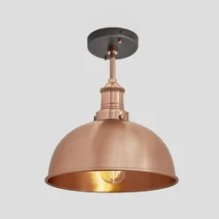 Brooklyn Dome Flush Mount - 8 Inch - Copper