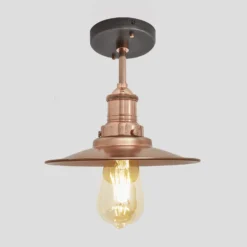 Brooklyn Flat Flush Mount - 8 Inch - Copper
