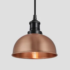 Brooklyn Dome Pendant Light - 8 Inch - Copper 9 Brooklyn Dome Pendant Light - 8 Inch - Copper -Industville Shop 8 Inch Pendant Copper Industville Lighting Dome BlackHolder Brooklyn BR DP8 C BKH w