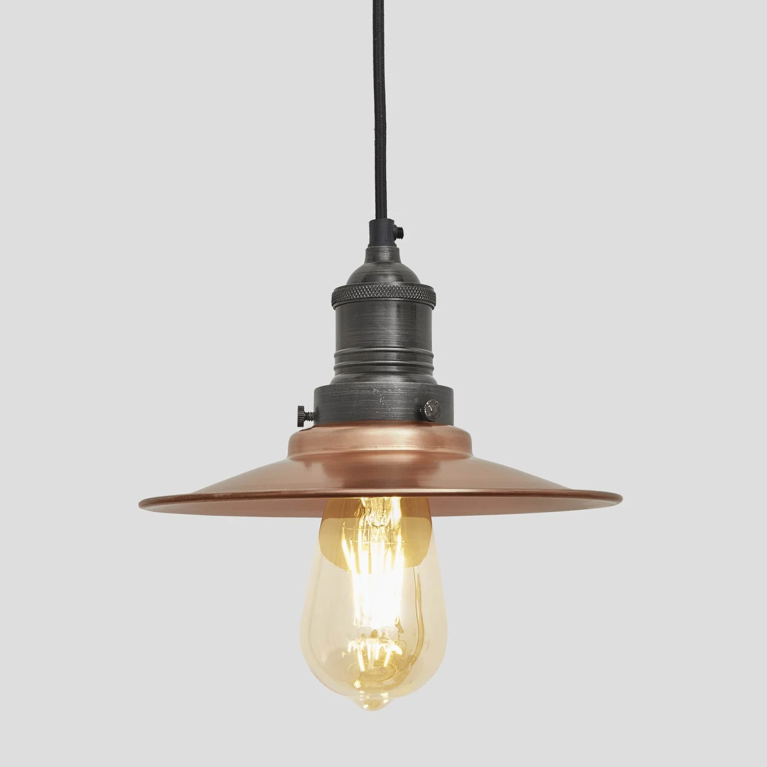 Brooklyn Flat Pendant - 8 Inch - Copper 2 Brooklyn Flat Pendant - 8 Inch - Copper - Image 2