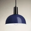 Sleek Dome Pendant - 8 Inch - Dark Blue