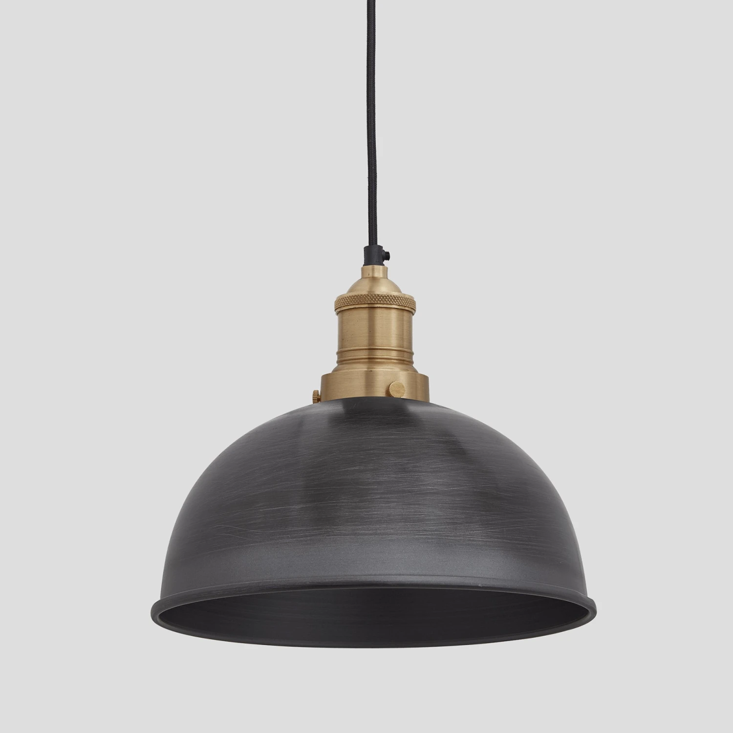 Brooklyn Dome Pendant Light - 8 Inch - Pewter 2 Brooklyn Dome Pendant Light - 8 Inch - Pewter - Image 2
