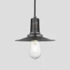 Sleek Flat Pendant - 8 Inch - Pewter