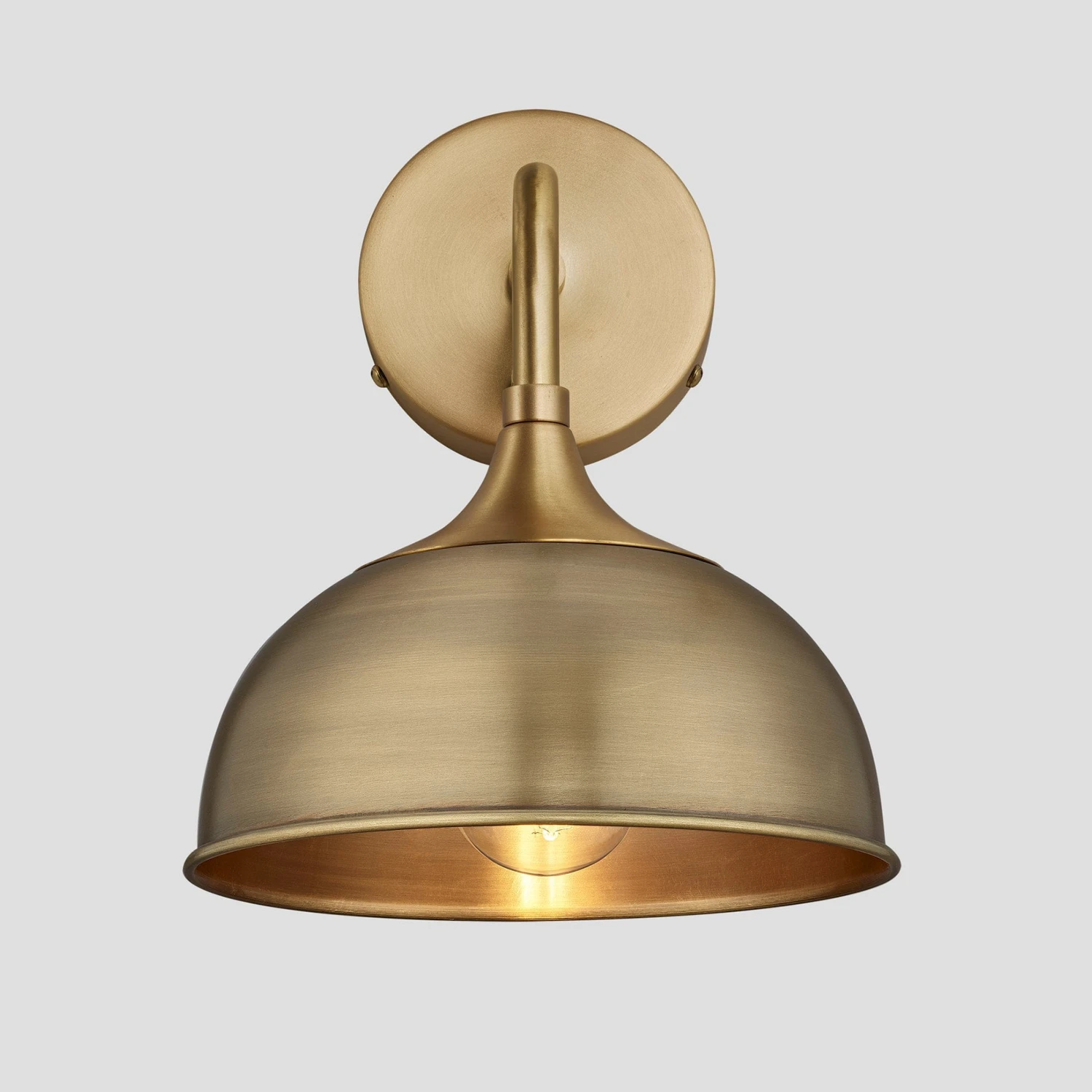 Chelsea Dome Wall Light - 8 Inch - Brass 1 Chelsea Dome Wall Light - 8 Inch - Brass