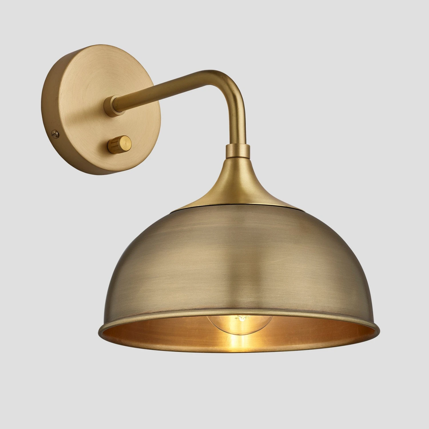 Chelsea Dome Wall Light - 8 Inch - Brass 2 Chelsea Dome Wall Light - 8 Inch - Brass - Image 2