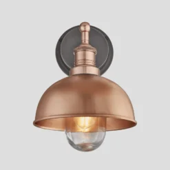 Brooklyn Outdoor & Bathroom Dome Wall Light - 8 Inch - Copper