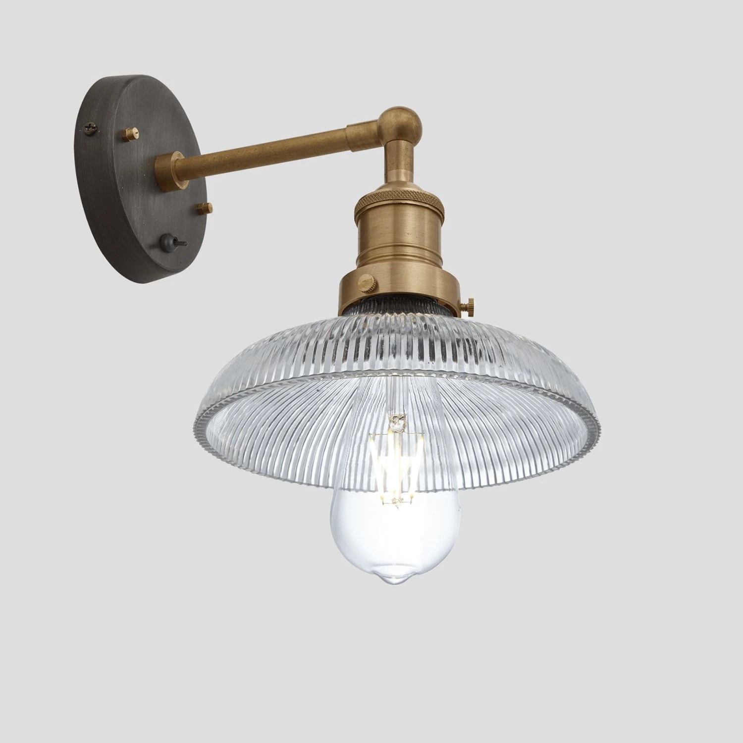 Brooklyn Glass Dome Wall Light - 8 Inch - Image 2