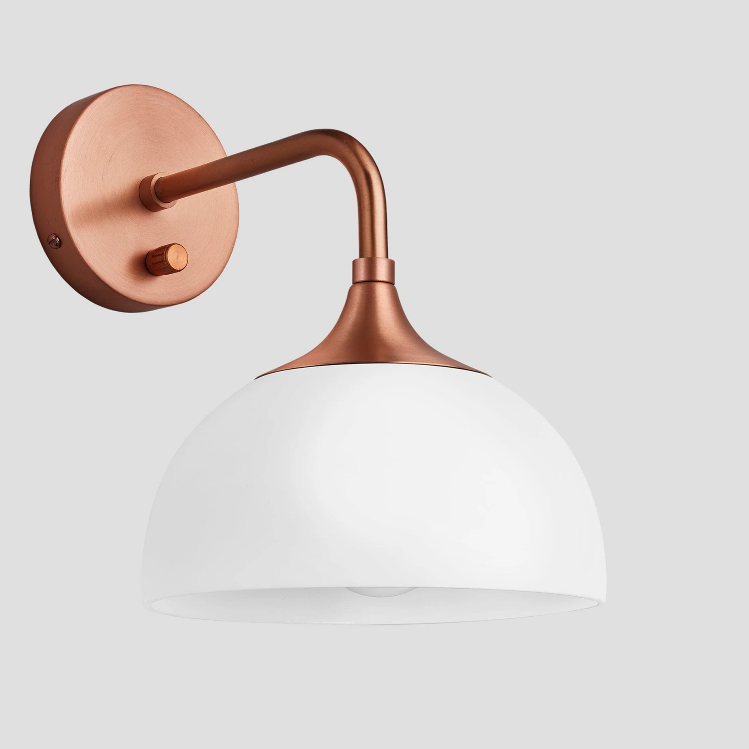 Chelsea Opal Glass Dome Wall Light - 8 Inch 6 Chelsea Opal Glass Dome Wall Light - 8 Inch - Image 6