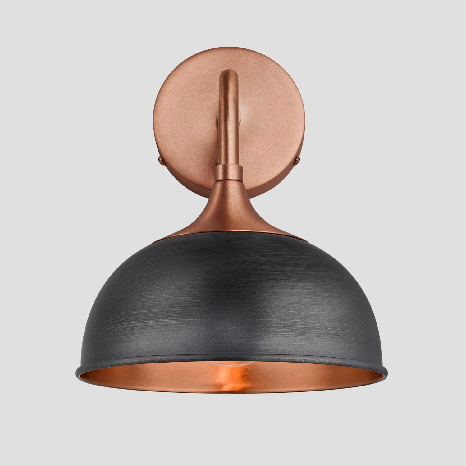Chelsea Dome Wall Light - 8 Inch - Pewter & Copper 3 Chelsea Dome Wall Light - 8 Inch - Pewter & Copper - Image 3