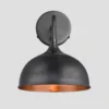 Chelsea Dome Wall Light - 8 Inch - Pewter & Copper