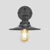 Brooklyn Flat Wall Light - 8 Inch - Pewter