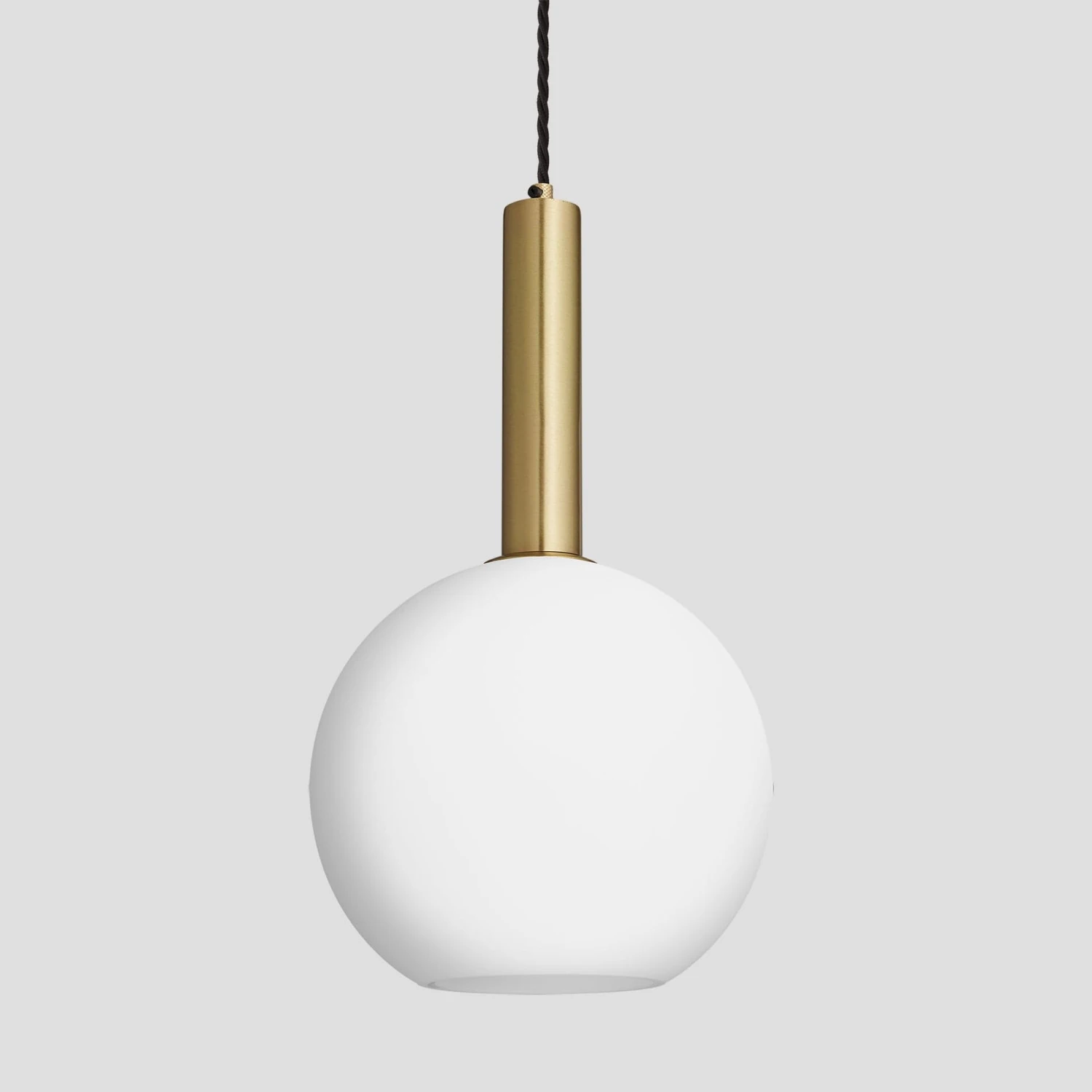 Sleek Cylinder Opal Glass Globe Pendant Light - 9 Inch 2 Sleek Cylinder Opal Glass Globe Pendant Light - 9 Inch - Image 2