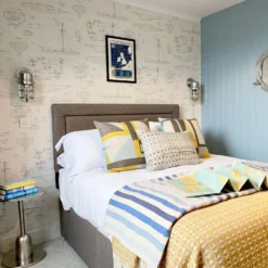 Bulkhead Outdoor & Bathroom Sconce Wall Light - 12 Inch - Gunmetal -Industville Shop BK IP65 SWL12 GNHRINDUSTVILLEB2BBEDROOMHOTELROOMCustomHouse emmaclanfieldinteriors 15 BRIGHTENED 1