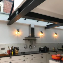 Bulkhead Outdoor & Bathroom Sconce Wall Light - 12 Inch - Gunmetal -Industville Shop BK IP65 SWL Industville RESIDENTIAL KITCHEN FrancesWise