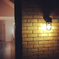 Bulkhead Outdoor & Bathroom Sconce Wall Light - 12 Inch - Black -Industville Shop BK SWL Industville RESIDENTIAL KITCHEN OUTDOOR KerstieWashtel kerstw2017