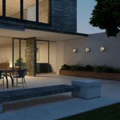 Bulkhead Outdoor & Bathroom Round Light - 8 Inch - Gunmetal -Industville Shop BK HR NCR Industville RESIDENTIAL OUTDOOR 3DBoffin 2