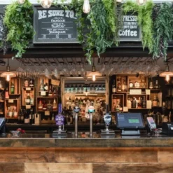 Brooklyn Glass Dome Flush Mount - 8 Inch -Industville Shop BR 5WP P B2B RESTAURANT JUBILEE INN DEVON 1