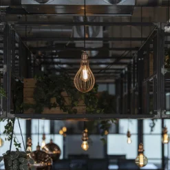 Brooklyn Balloon Cage Pendant - 6 Inch - Copper -Industville Shop BR BCP6 C INDUSTVILLE B2C HR KineticWorkplaceLimited www.kinetic design.co 31 1