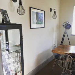 Brooklyn Balloon Cage Wall Light - 6 Inch - Pewter -Industville Shop BR BCWL Industville RESIDENTIAL DININGROOM LauraMosley