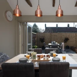 Brooklyn Cone Pendant - 7 Inch - Copper 10 Brooklyn Cone Pendant - 7 Inch - Copper -Industville Shop BR CP7 C CH Industville B2Coutsidegardendiningmorningbreakfast Holiday south creake