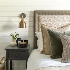 Brooklyn Cone Wall Light - 7 Inch - Brass -Industville Shop BR CWL7 B BHINDUSTVILLEB2CBEDROOMNATURAL houseninedesignHouseNineDesignwww.housenine.co .uk