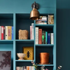 Brooklyn Cone Wall Light - 7 Inch - Brass -Industville Shop BR CWL7 B PH INDUSTVILLE B2C LIVING ROOM BLUE foxglove.house 4 1