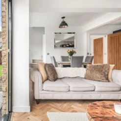 Brooklyn Dome Flush Mount - 13 Inch - Pewter & Copper -Industville Shop BR DFM13 CP INDUSTVILLE B2C LIVINGROOM cscotswoldproperties