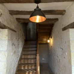 Brooklyn Dome Flush Mount - 13 Inch - Pewter & Copper -Industville Shop BR DFM13 INDUSTVILLE B2C KITCHEN AlisonJuestel