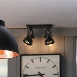 Swivel Spotlight Flush Mount - Double - Pewter -Industville Shop BR DP13 CP PH SW SFM D P Industville COMMERCIAL HOTEL suiehuntinglodgehotel specialcredit