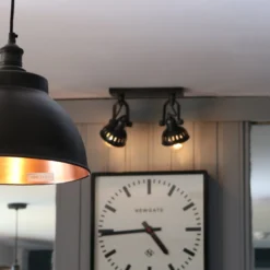 Swivel Spotlight Wall Light - Double - Pewter -Industville Shop BR DP13 CP PH SW SFM D P Industville COMMERCIAL HOTEL suiehuntinglodgehotel specialcredit 2