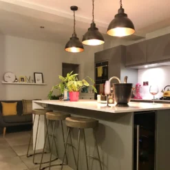 Brooklyn Dome Pendant - 17 Inch - Pewter & Copper -Industville Shop BR DP13 CP LR NCR Industville RESIDENTIAL KITCHEN AmyWilliams thehousewiththefluffydog 17