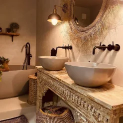 Brooklyn Outdoor & Bathroom Dome Wall Light - 8 Inch - Brass -Industville Shop BR DWL8 C BH BATHROOM BEIGE NATURAL maison mason 1