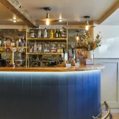 Brooklyn Flat Flush Mount - 15 Inch - Brass -Industville Shop BR FFM15 B BH B2B RESTAURANT WALLPAPER TheWhiteHeart 36 1