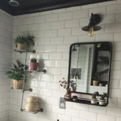 Brooklyn Flat Wall Light - 8 Inch - Pewter 21 Brooklyn Flat Wall Light - 8 Inch - Pewter -Industville Shop BR FWL8 Industville RESIDENTIAL BATHROOM LenaTorres