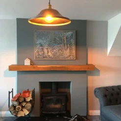 Brooklyn Giant Hat Pendant - 21 Inch - Brass -Industville Shop BR GHP21 B BHLRINDUSTVILLEB2CLIVINGROOMDOGPAINTINGTheWilkinson s