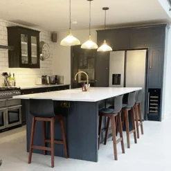 Brooklyn Glass Dome Pendant Light - 12 Inch -Industville Shop BR GLDP12 BHINDUSTVILLEB2CKITCHEN hereisonethreefour 3