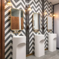 Brooklyn Glass Funnel Wall Light - 7 Inch -Industville Shop BR GLFWL7 BH INDUSTVILLE B2B TOILET OFFICE mandalehomes 9 1