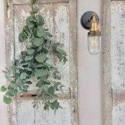 Brooklyn Outdoor & Bathroom Wall Light - Brass -Industville Shop BR IP65 WL BH BRLRINDUSTVILLEB2CLIVINGROOM surreyhillscottageholidays 1