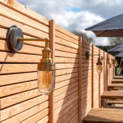 Brooklyn Outdoor & Bathroom Wall Light - Brass -Industville Shop BR IP65 WL BH BR INDUSTVILLE B2B BAR OUTDOOR TheBottleandGlassHarby 1