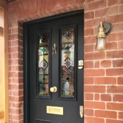 Brooklyn Outdoor & Bathroom Wall Light - Brass -Industville Shop BR IP65 WL BH BR INDUSTVILLE B2C OUTDOOR edwardian vignette