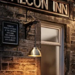 Brooklyn Outdoor & Bathroom Dome Pendant - 13 Inch - Brass -Industville Shop BR OD DP13 Industville OUTDOOR COMMERCIAL Andy Haslam